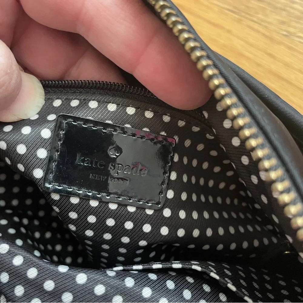 Kate Spade nylon cross body black purse